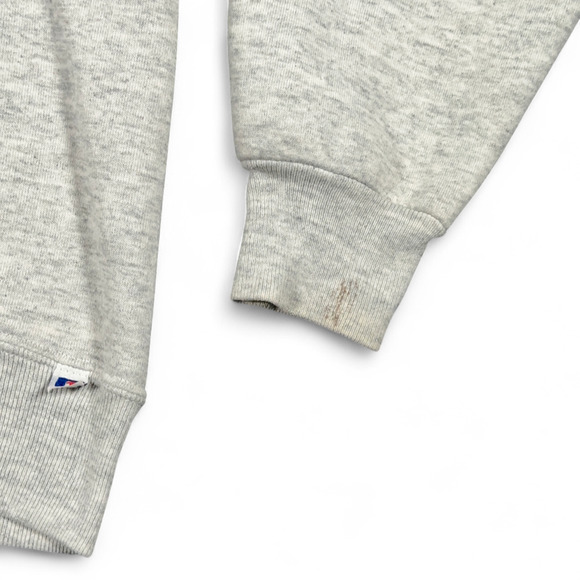 Vintage High School Sweater Adult MEDIUM Gray Russell Just Do It USA 90s - Picture 5 of 8